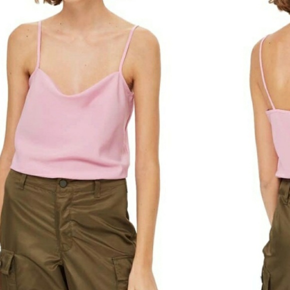 Topshop Tops - Topshop Pink Cowl Neck Top